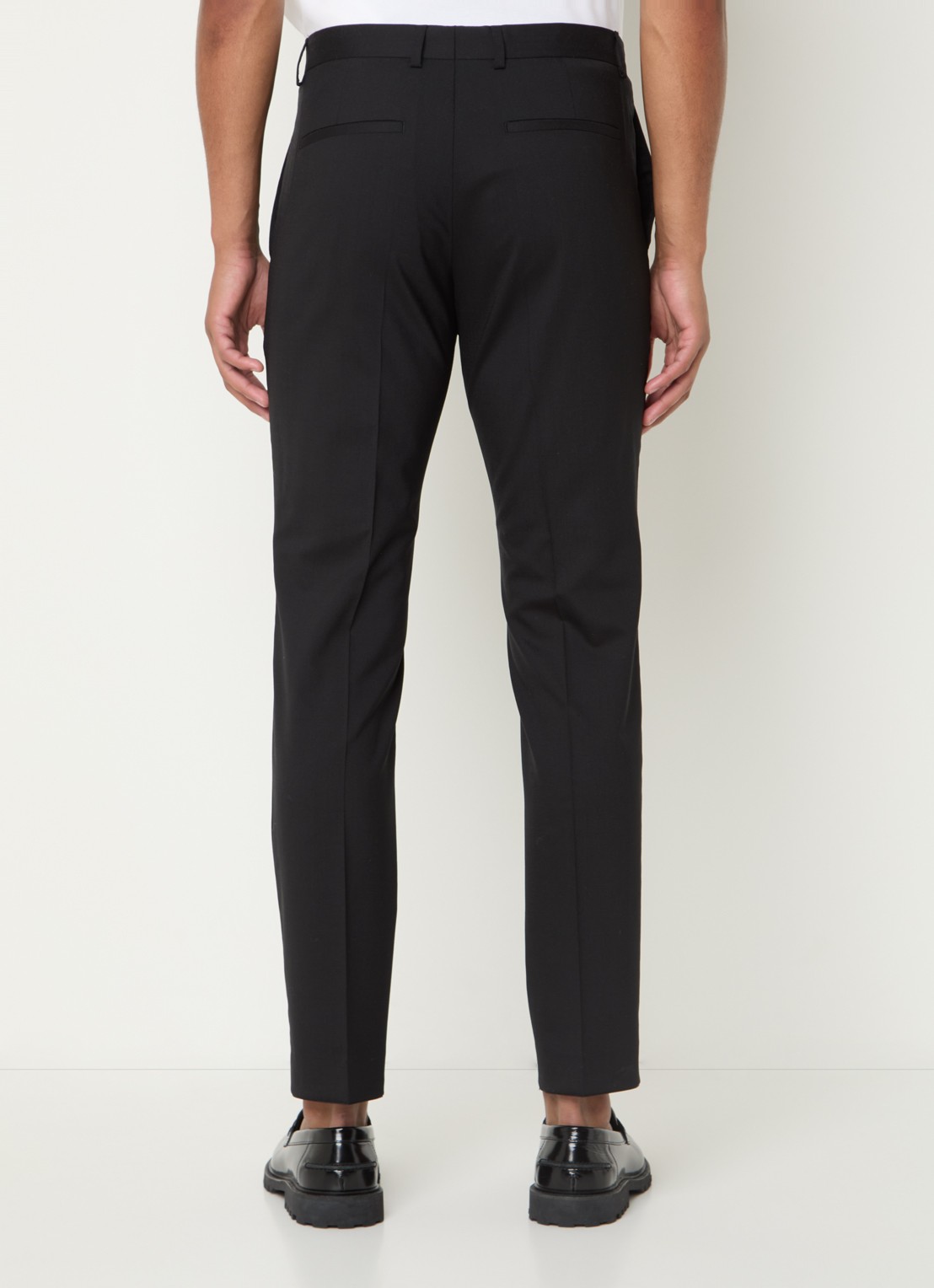 Calvin Klein Slim fit trousers met steekzakken - achterkant 3 zwart