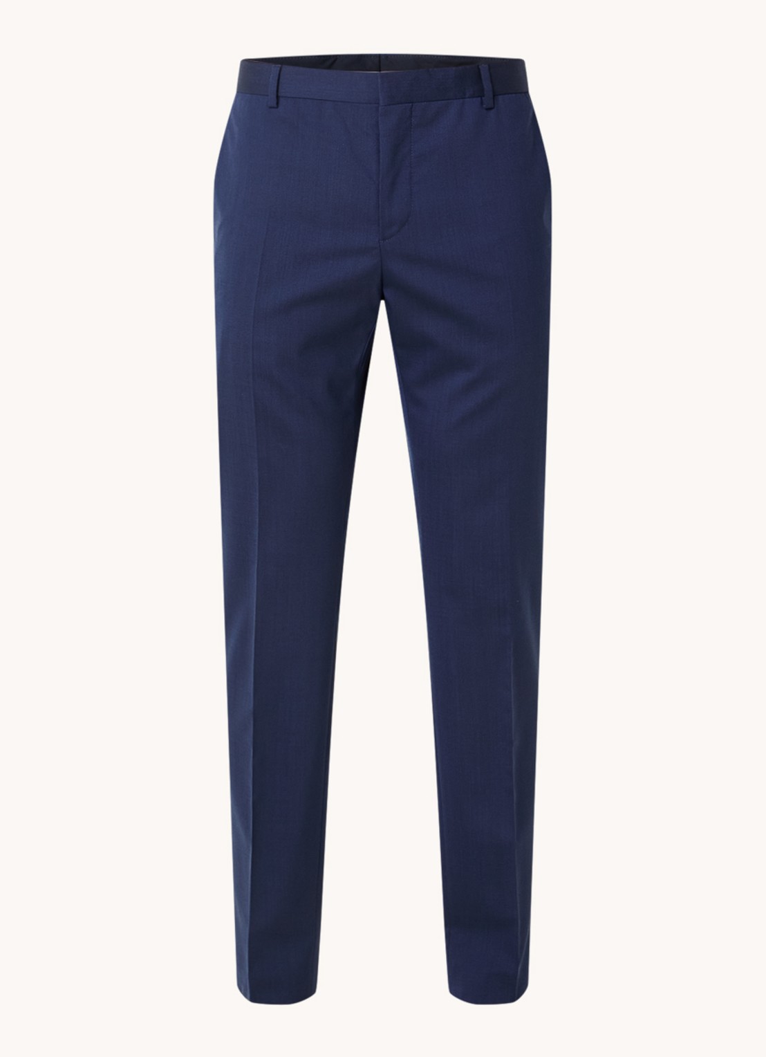 Calvin Klein Slim fit trousers met steekzakken - voorkant 4 donkerblauw
