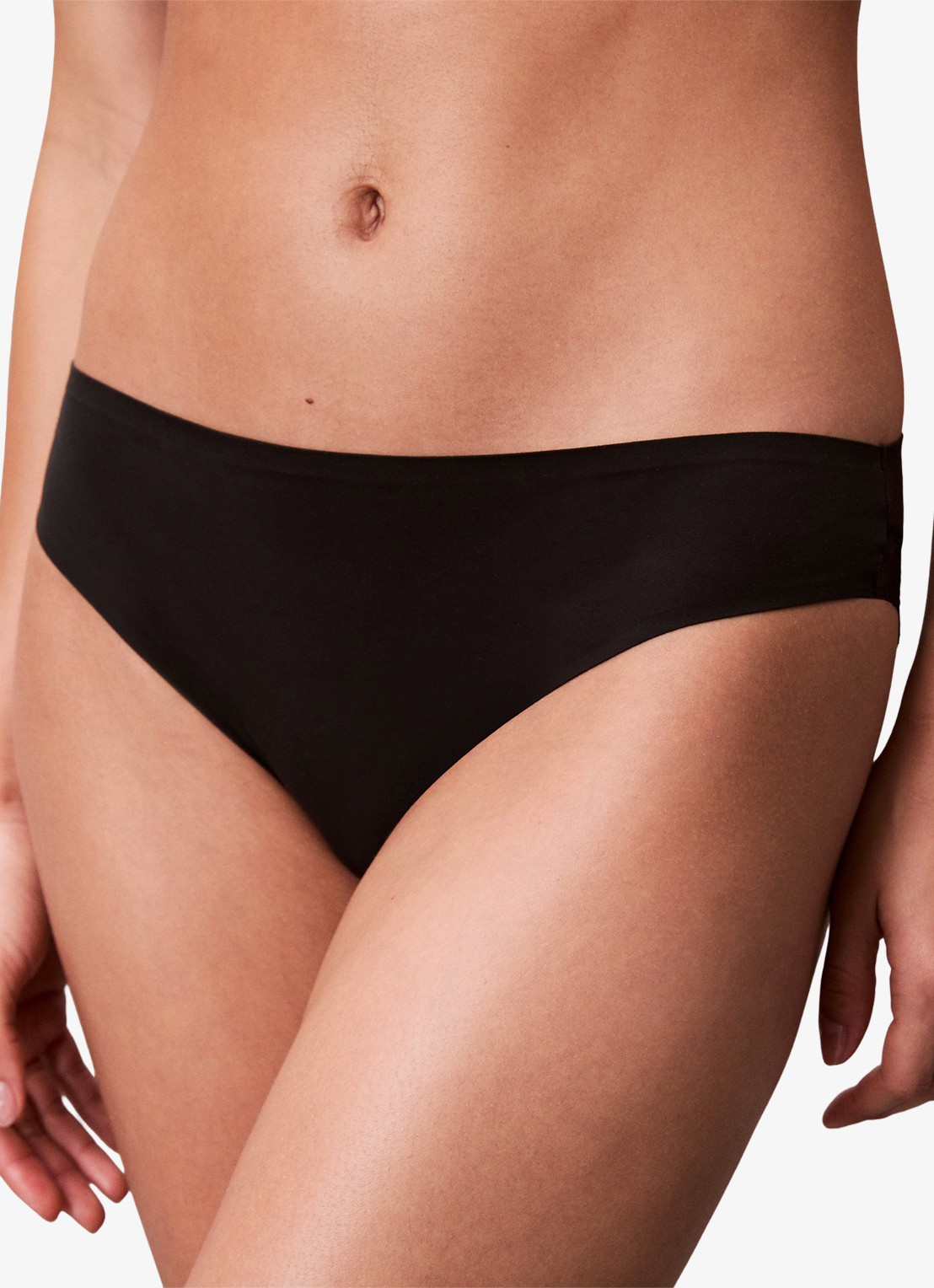Calvin Klein Slip met details van kant - detail 3 zwart