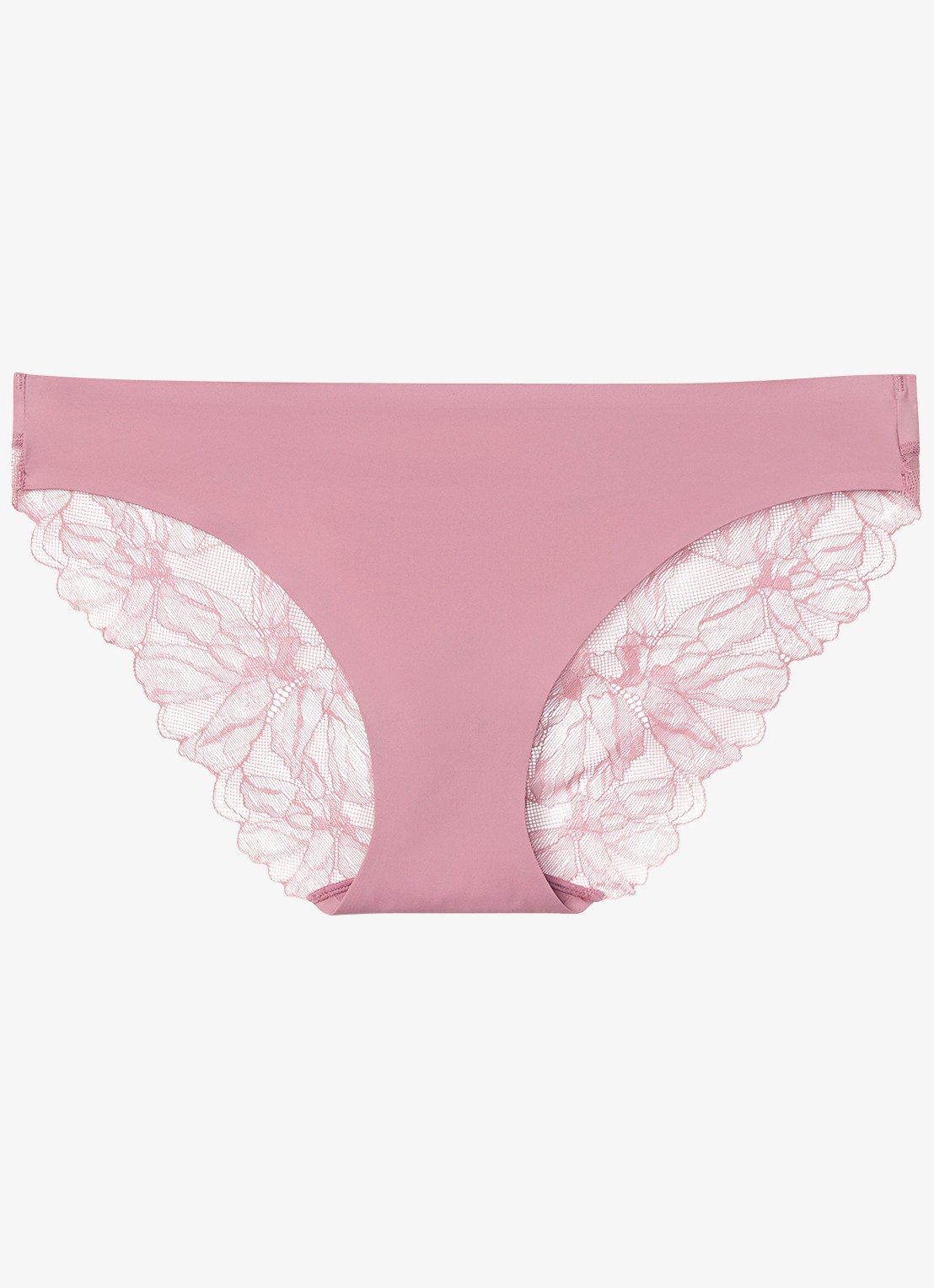 Calvin Klein Slip met details van kant - voorkant 2 lichtroze