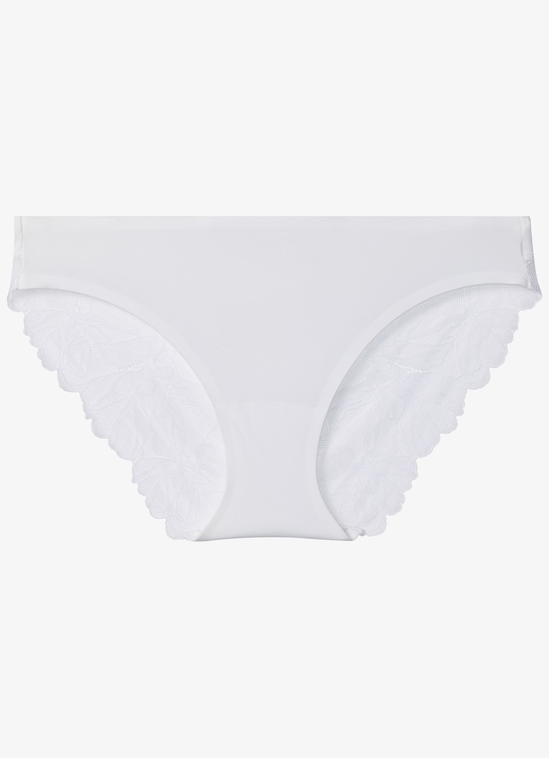 Calvin Klein Slip met details van kant - voorkant wit