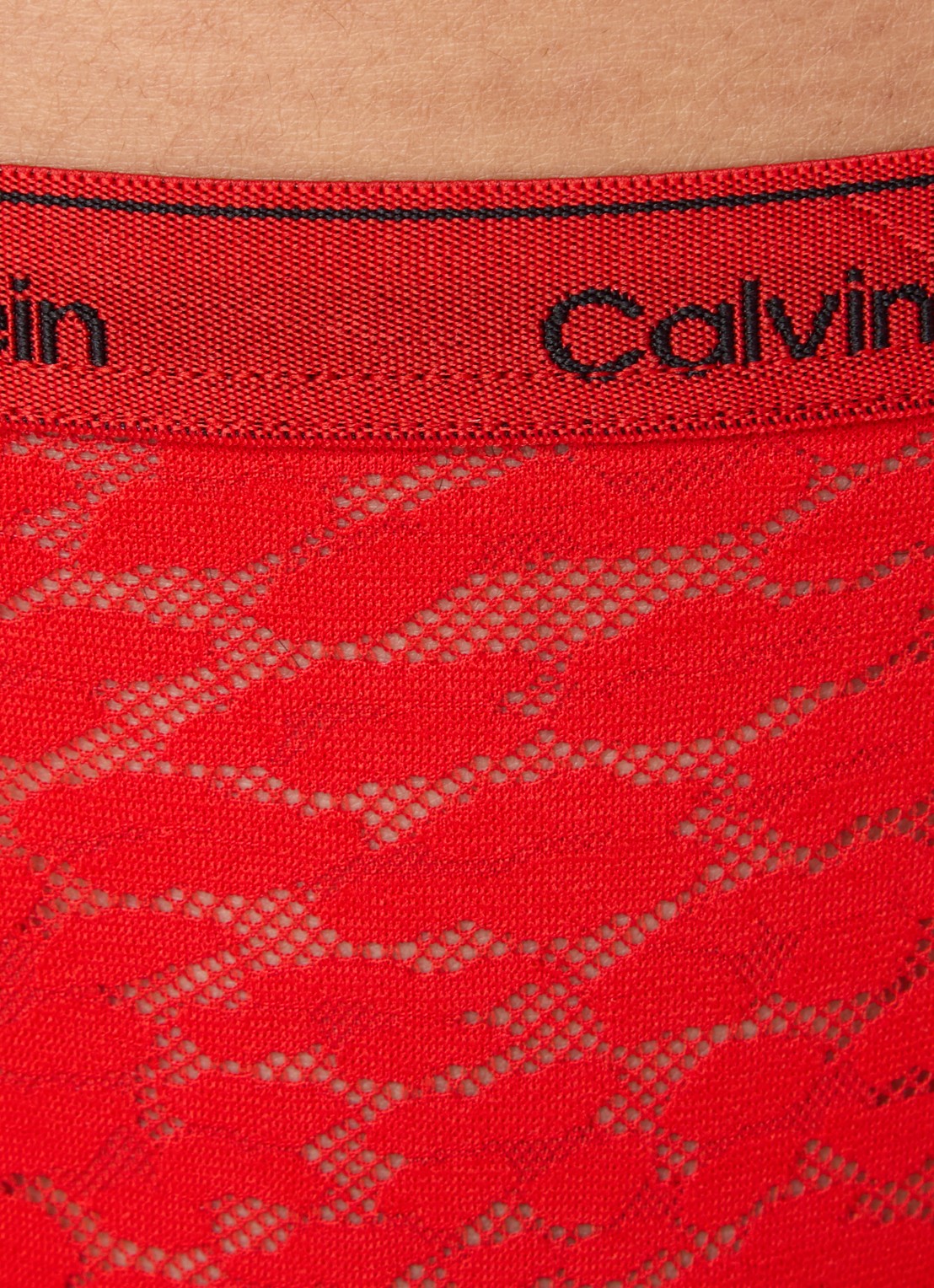 Calvin Klein Slip met logoband - detail 2 rood