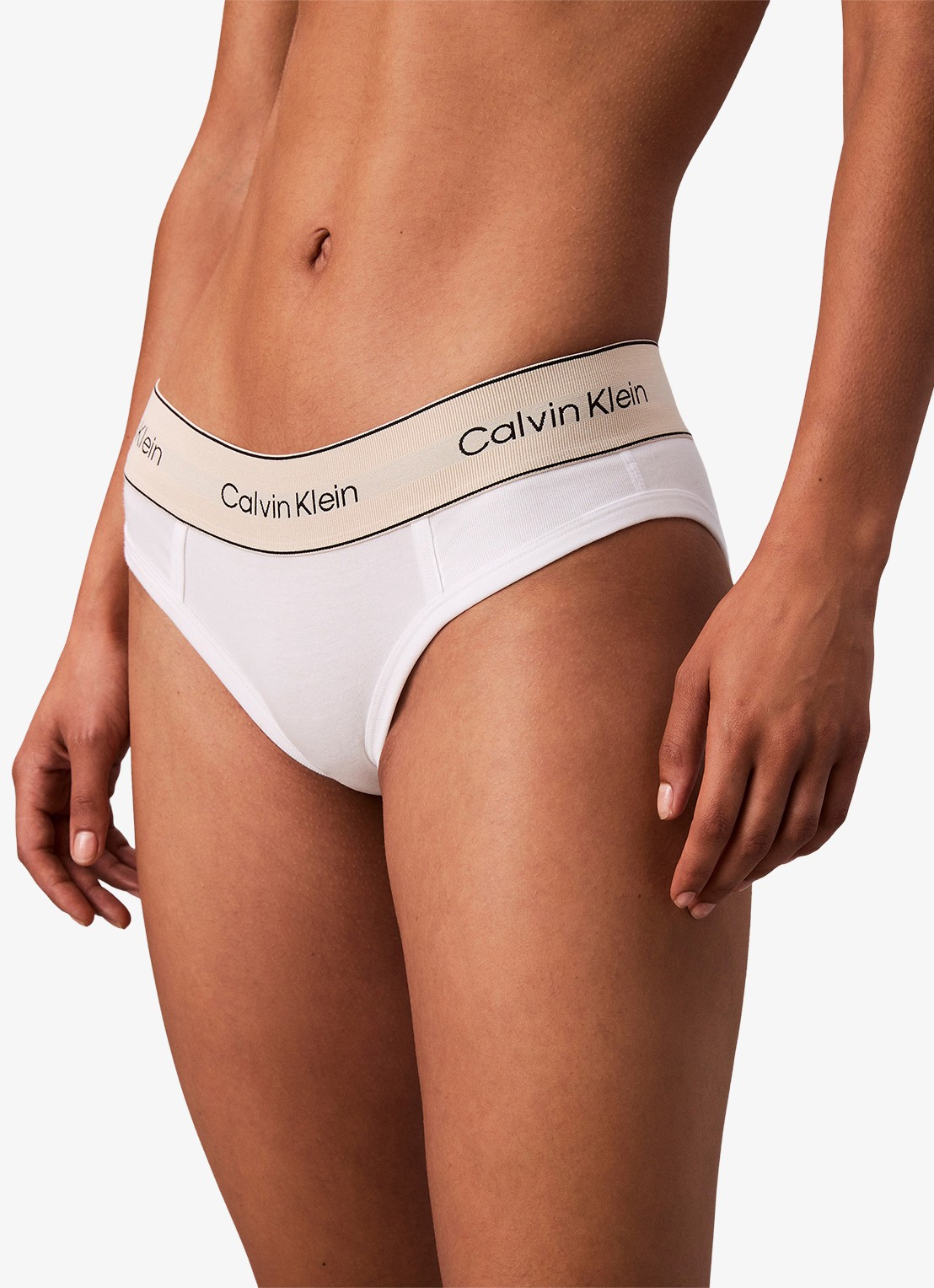 Calvin Klein Slip met logoband - detail 4 wit