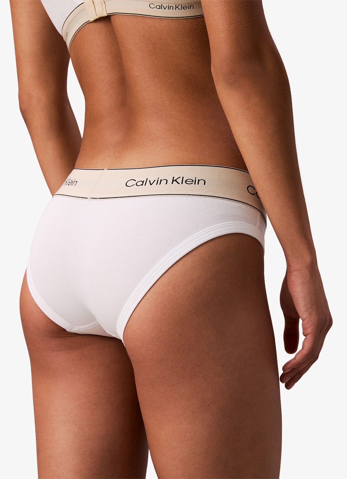 Calvin Klein Slip met logoband - detail 6 wit