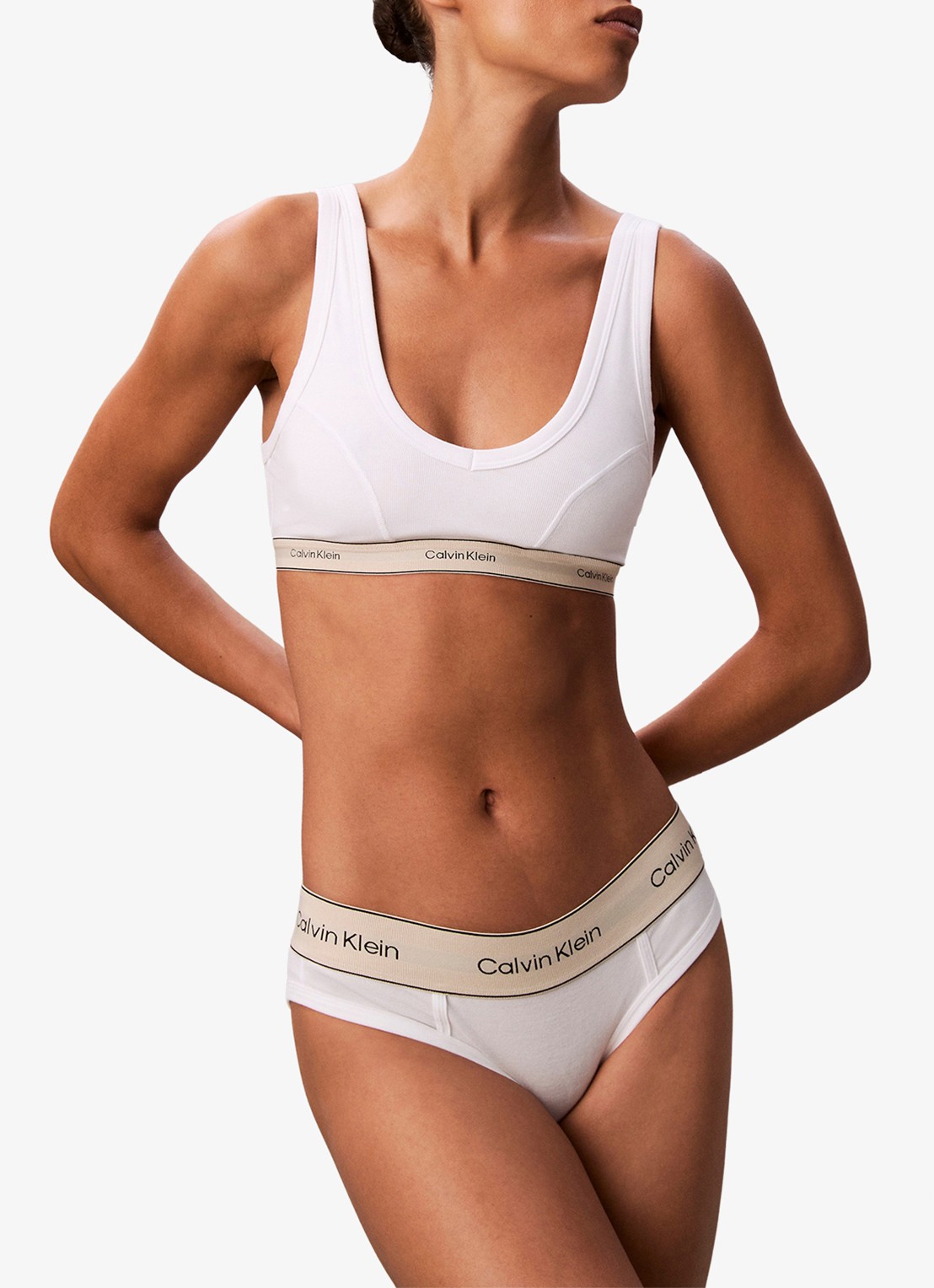 Calvin Klein Slip met logoband - detail 7 wit