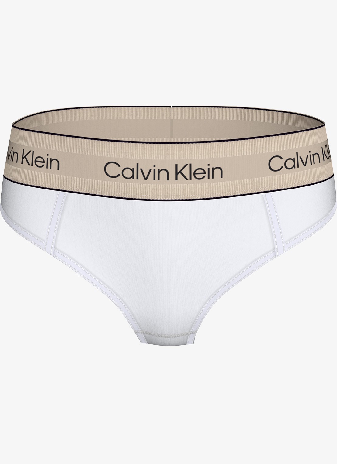 Calvin Klein Slip met logoband - voorkant 2 wit