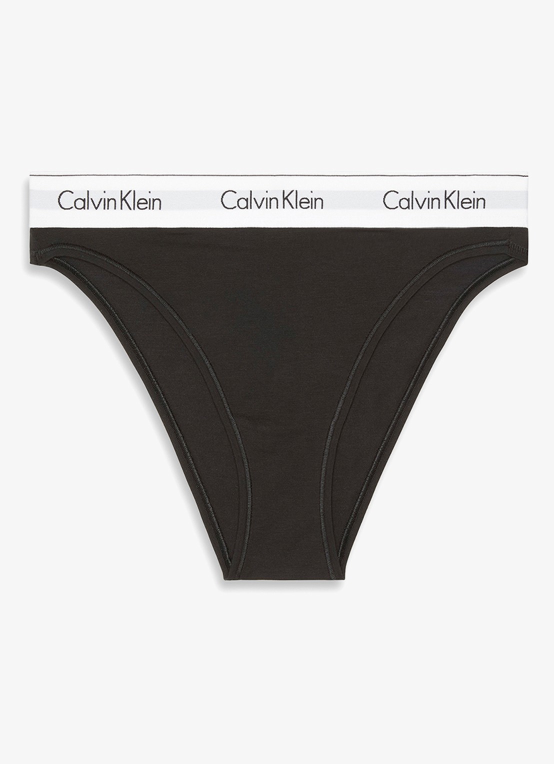 Calvin Klein Slip met logoband - voorkant zwart