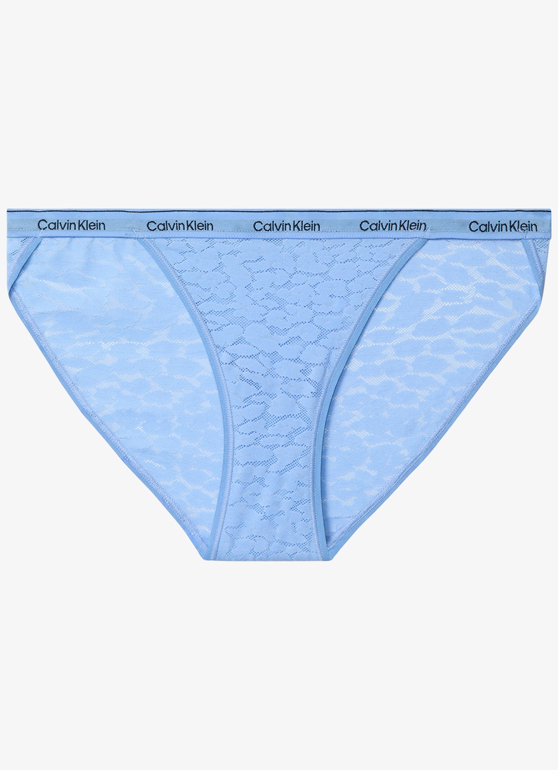 Calvin Klein Slip met logoband - voorkant 3 lichtblauw