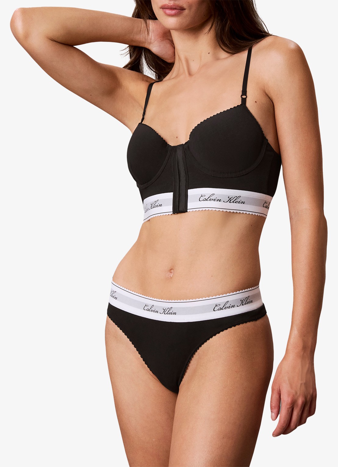 Calvin Klein Slip met logoband - detail 3 zwart