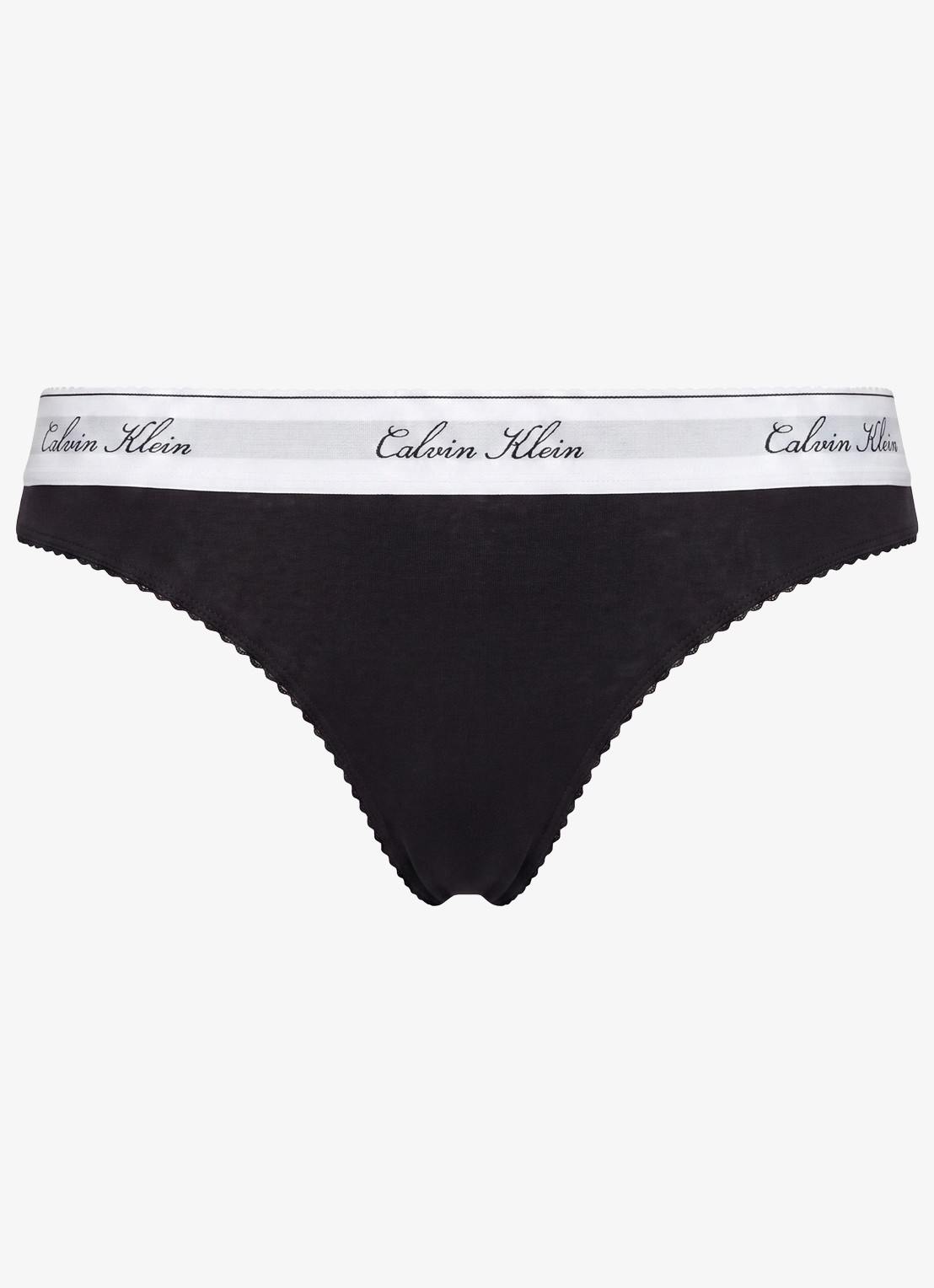 Calvin Klein Slip met logoband - voorkant 5 zwart