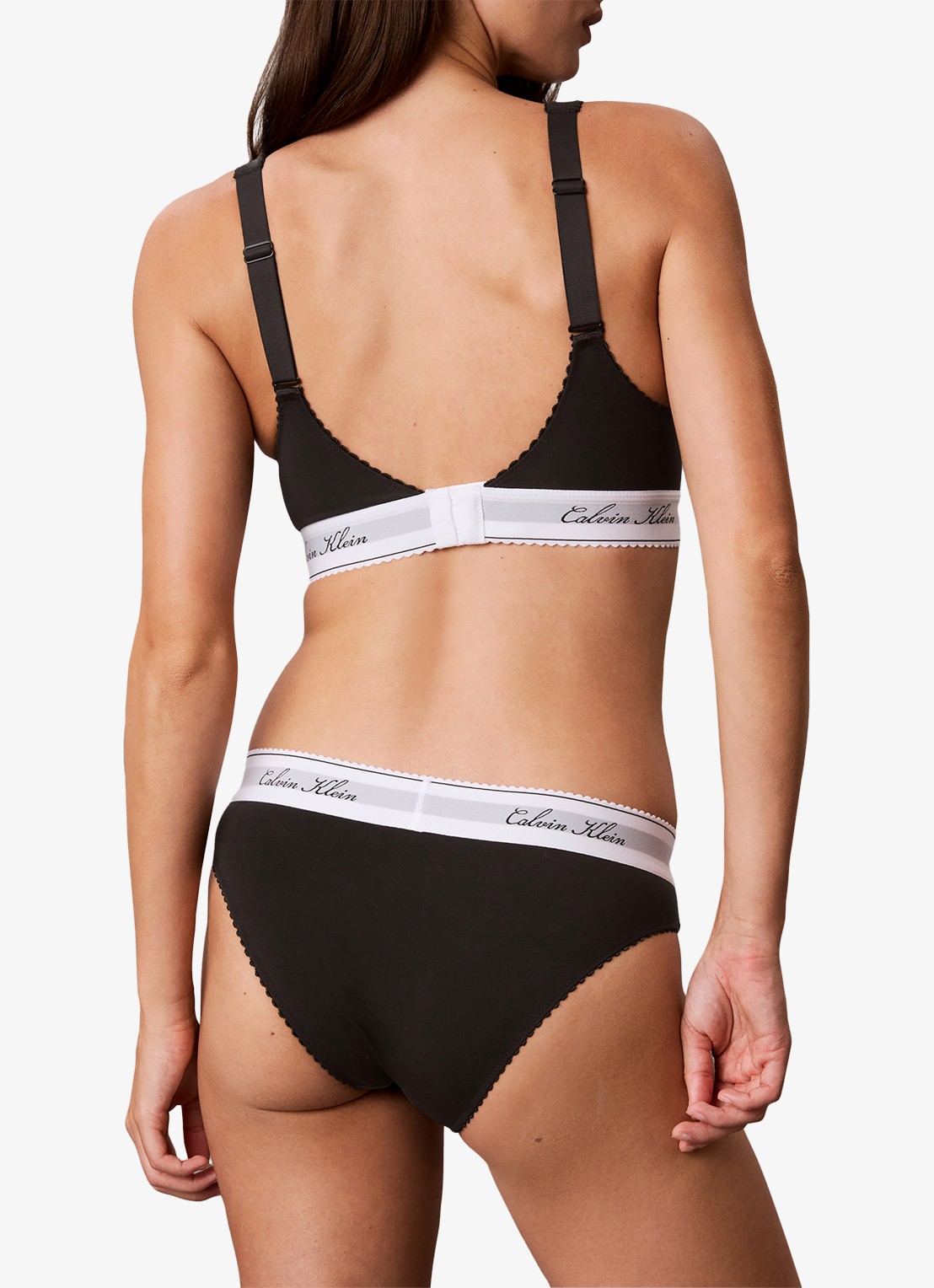 Calvin Klein Slip met logoband - achterkant 7 zwart