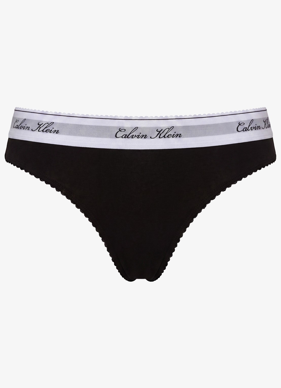 Calvin Klein Slip met logoband - voorkant 5 zwart