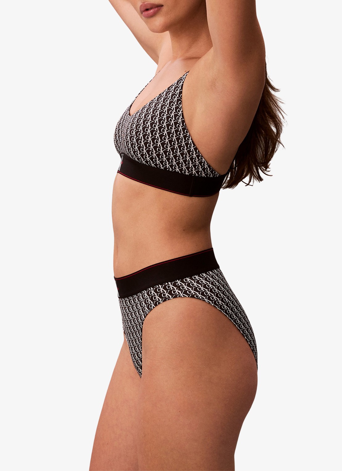 Calvin Klein Slip met logoprint - detail 6 wit
