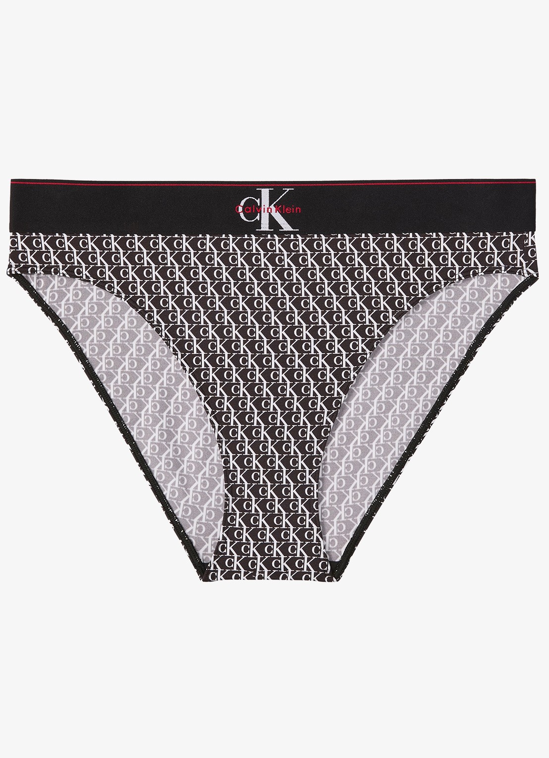 Calvin Klein Slip met logoprint - voorkant 2 wit