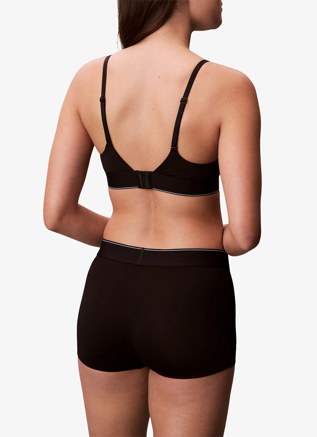 Calvin Klein Slip met logoprint - achterkant zwart