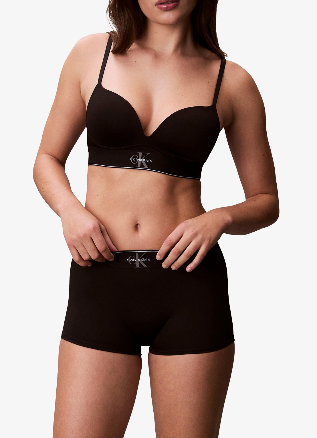 Calvin Klein Slip met logoprint - detail 4 zwart