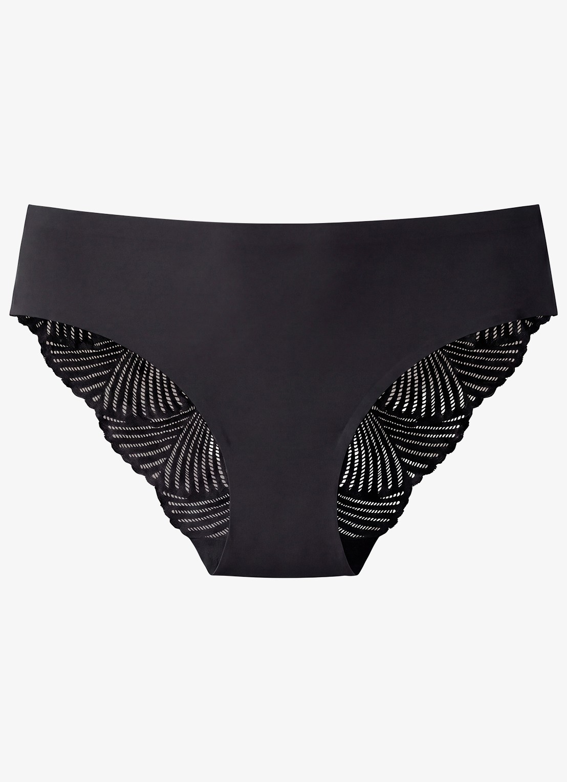 Calvin Klein Slip van kant - voorkant 6 zwart