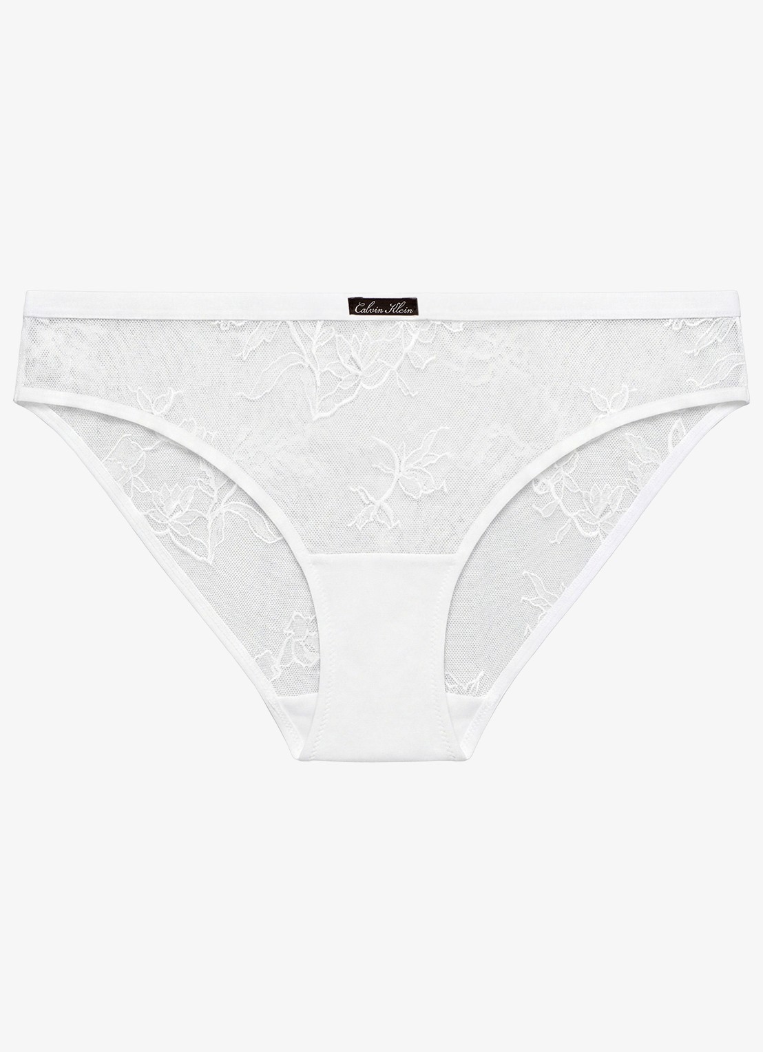 Calvin Klein Slip van kant - voorkant 6 wit