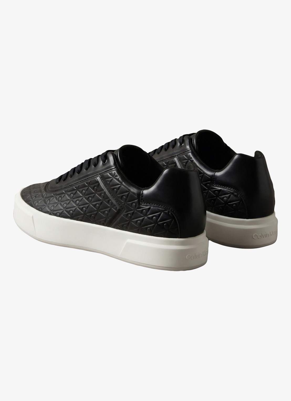 Calvin Klein Sneaker met logoprint - achterkant 5 zwart