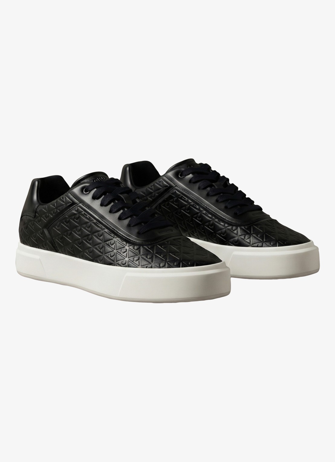 Calvin Klein Sneaker met logoprint - detail zwart