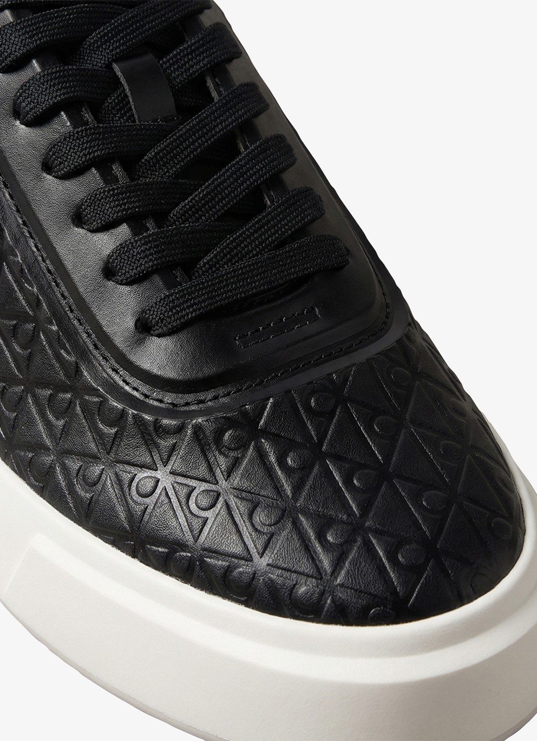 Calvin Klein Sneaker met logoprint - detail 3 zwart