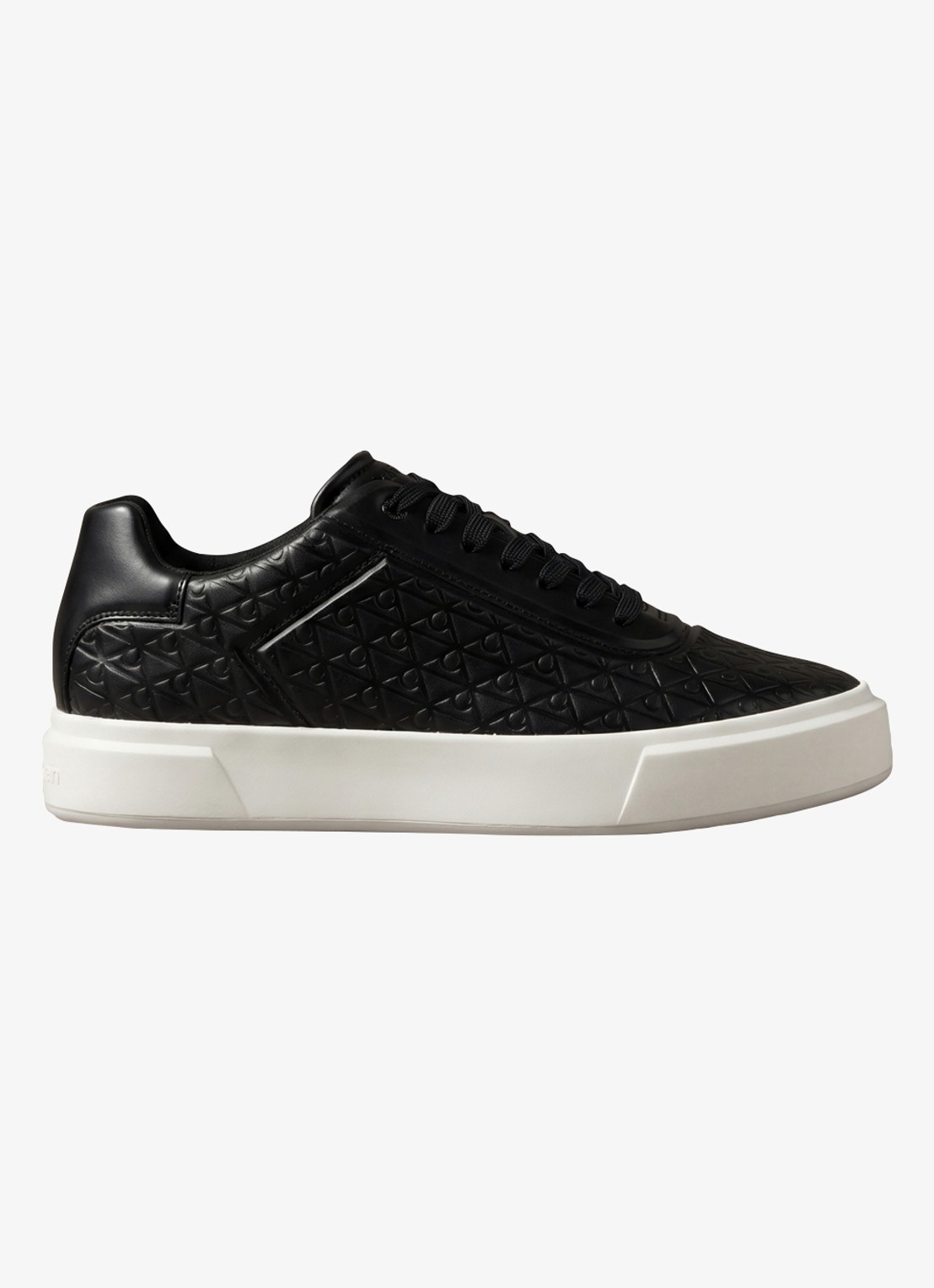 Calvin Klein Sneaker met logoprint - voorkant 6 zwart