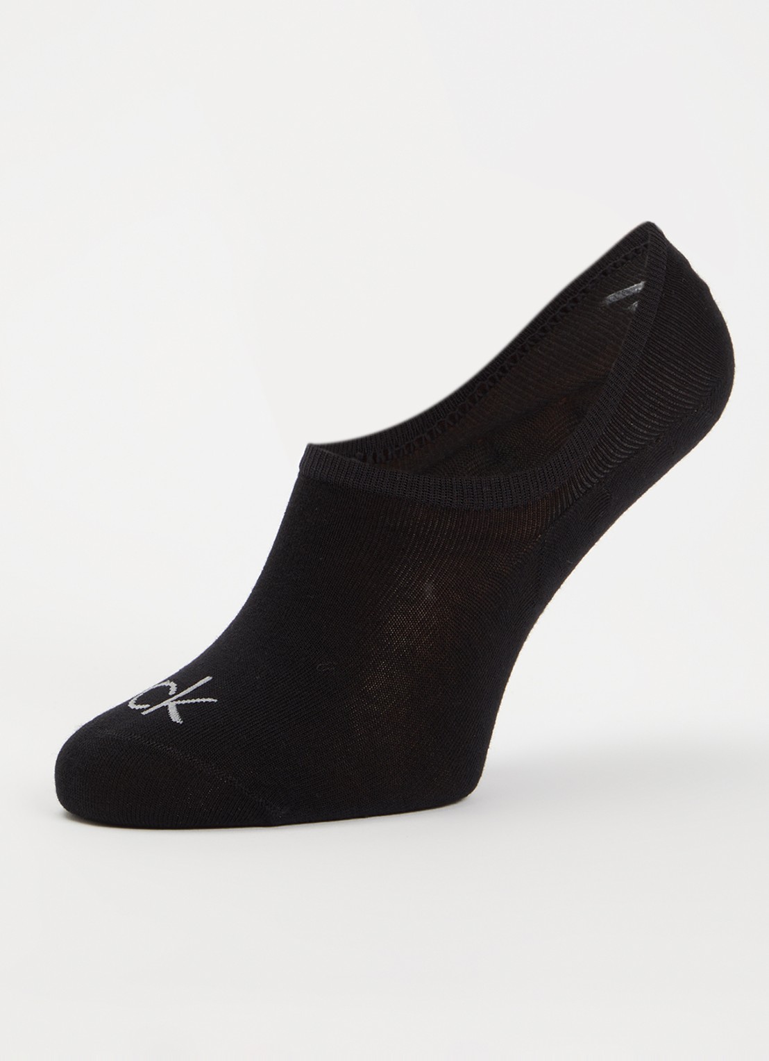 Calvin Klein Sneaker sokken met logo in 3-pack - detail grijsmele