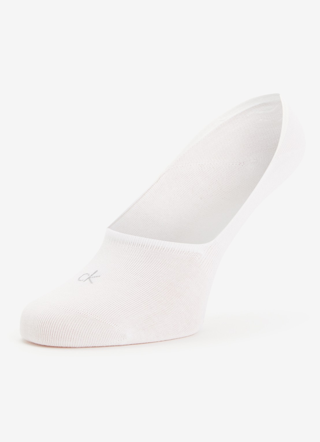 Calvin Klein Sneaker sokken met logo in 3-pack - detail wit