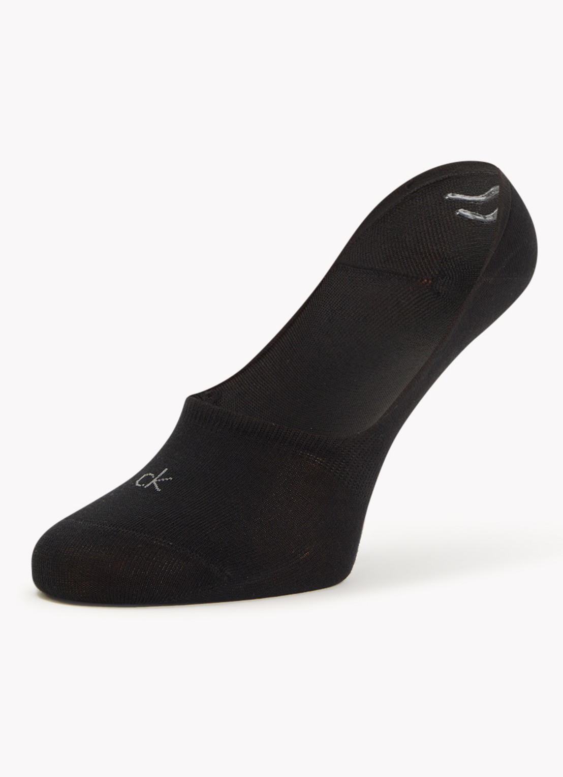 Calvin Klein Sneaker sokken met logo in 3-pack - detail 3 zwart
