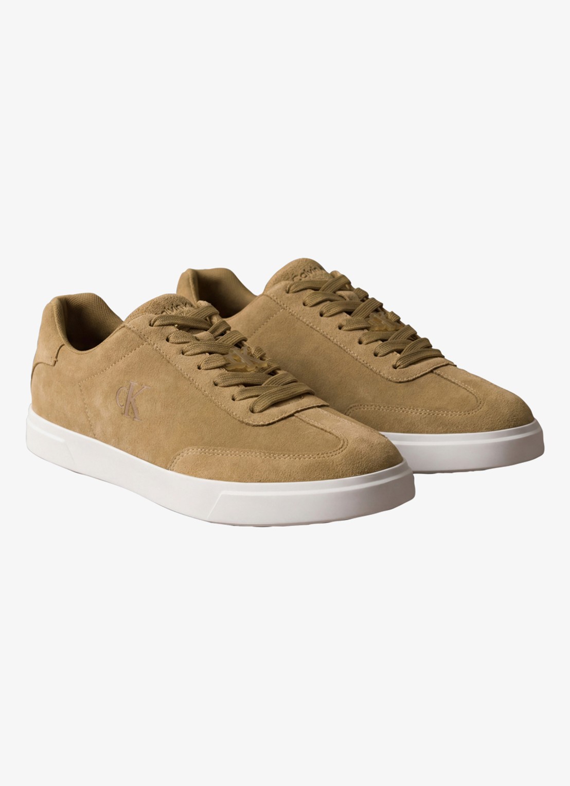 Calvin Klein Sneaker van suède - detail 4 camel