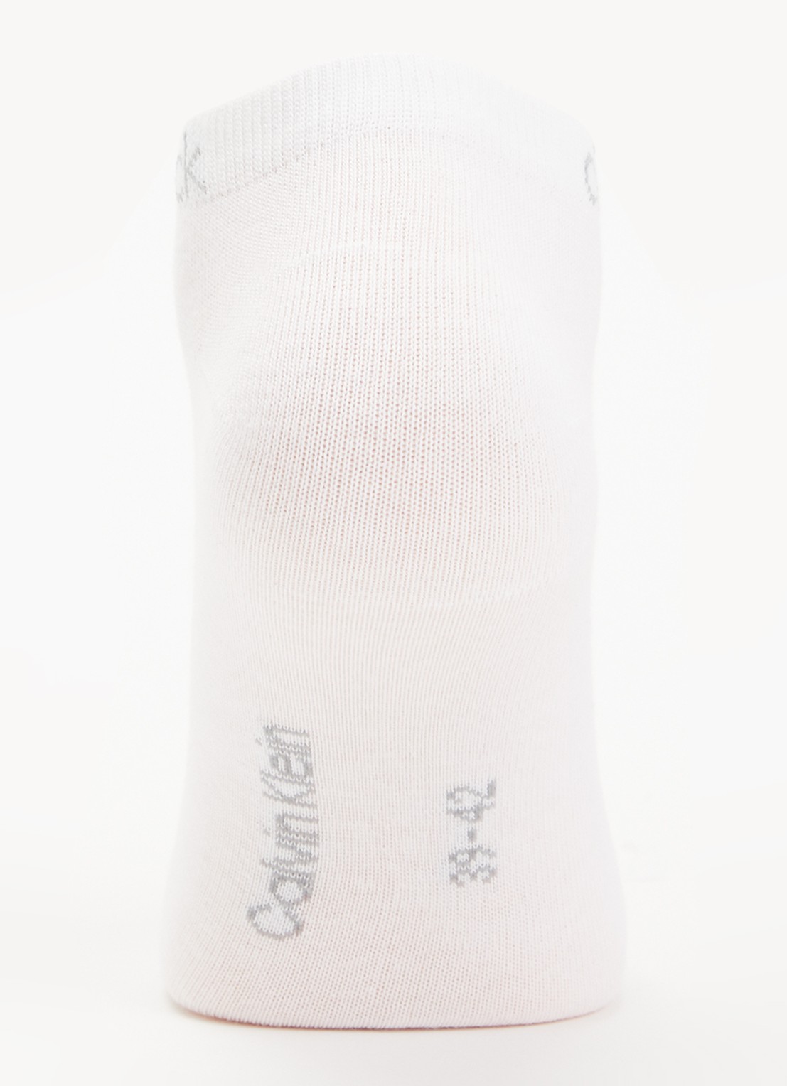 Calvin Klein Sneakersokken met logo in 3-pack - voorkant 3 wit