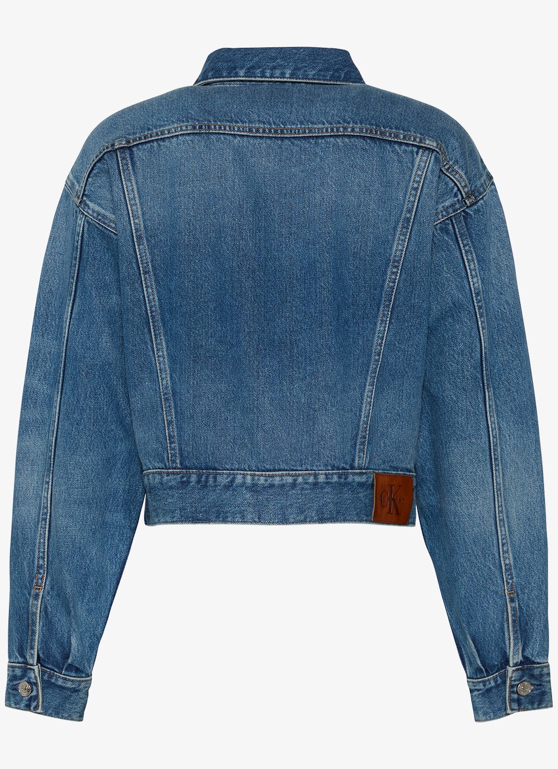 Calvin Klein Spijkerjas met steekzakken - achterkant 2 denim