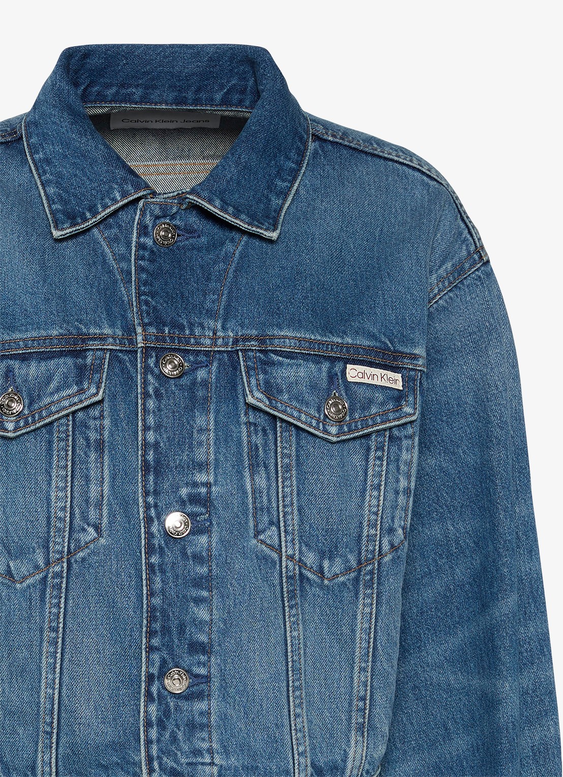 Calvin Klein Spijkerjas met steekzakken - detail 3 denim