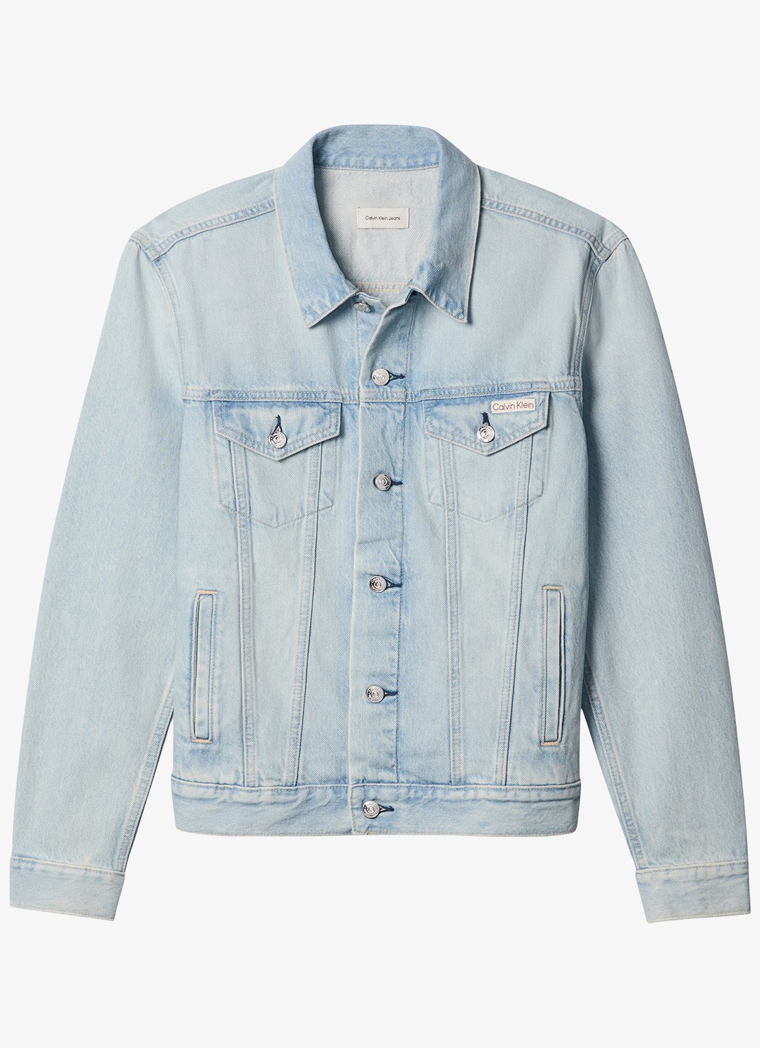 Calvin Klein Spijkerjas met steekzakken - voorkant 2 denim