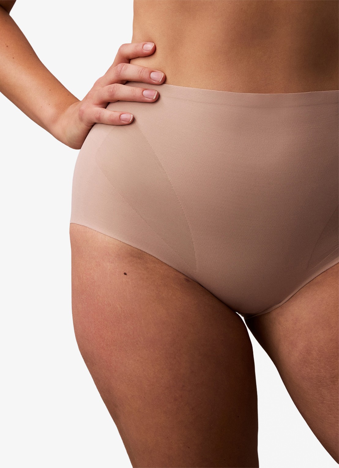 Calvin Klein Stay Put Stretch high wisted corrigerende slip - detail 3 beige