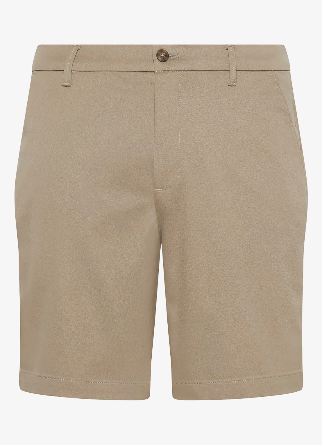 Calvin Klein Straight fit korte broek met steekzakken - voorkant 4 khaki