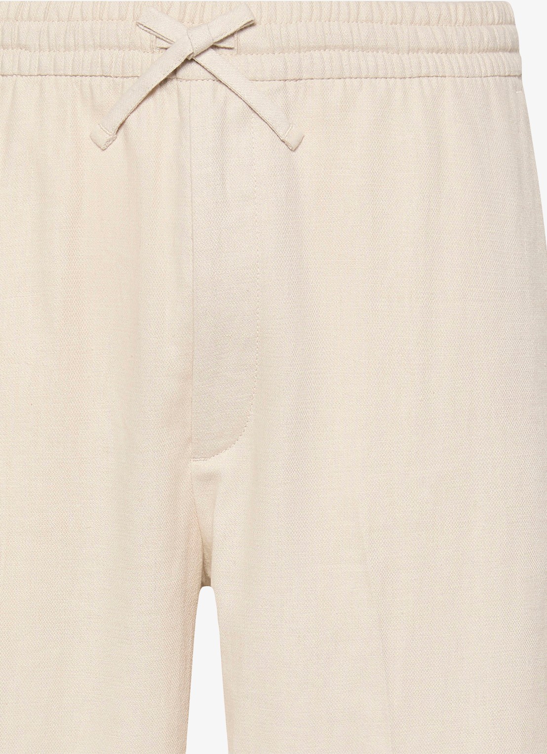 Calvin Klein Straight fit pantalon in linnenblend - detail beige