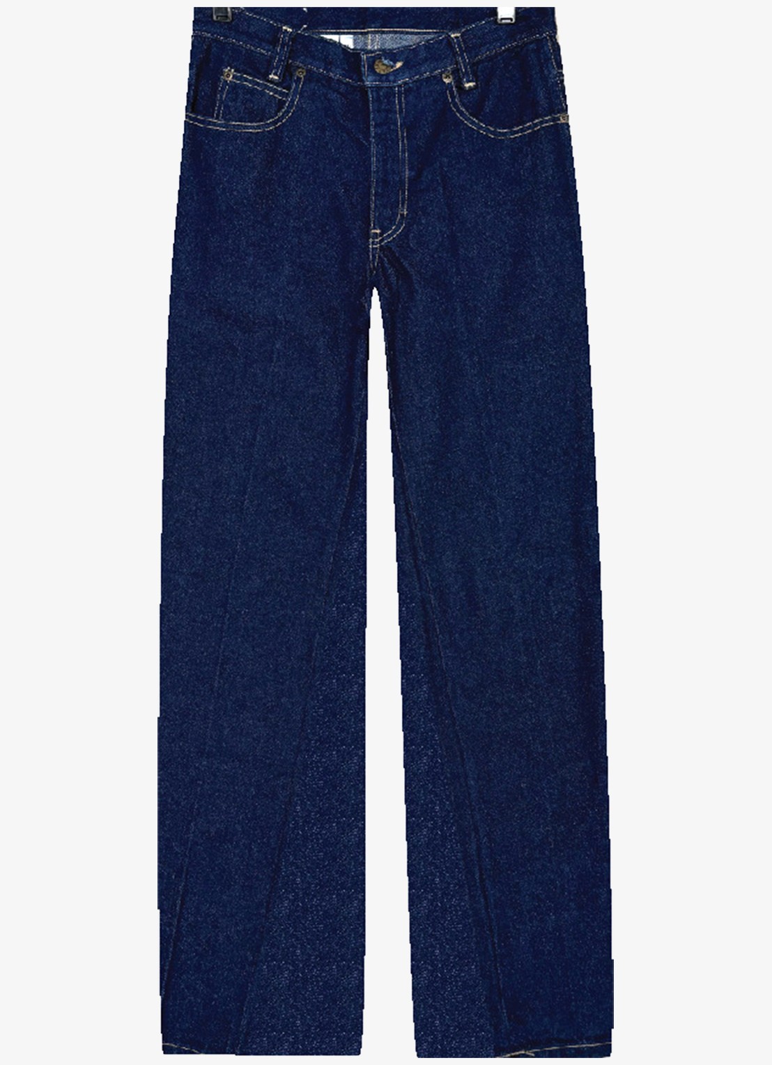Calvin Klein Straight leg jeans met steekzakken - voorkant 2 donkerblauw