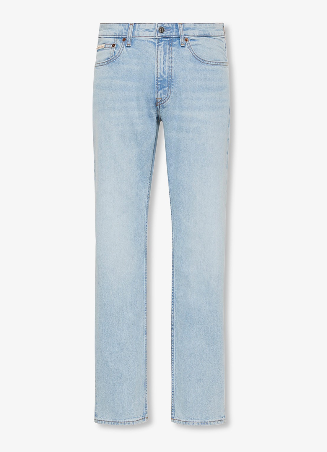 Calvin Klein Straight leg jeans met steekzakken - voorkant 5 denim