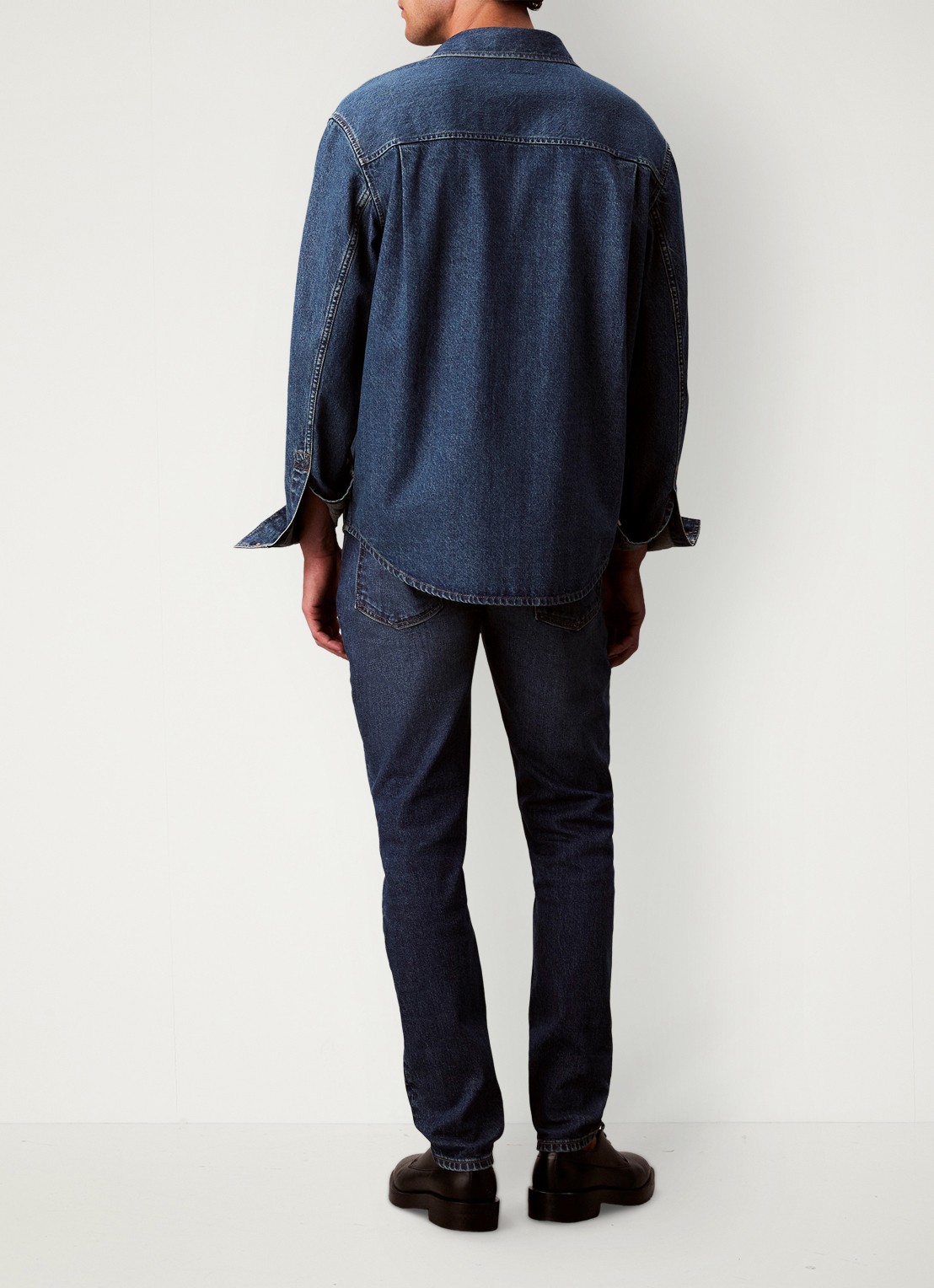 Calvin Klein Straight leg jeans met steekzakken - achterkant 6 indigo