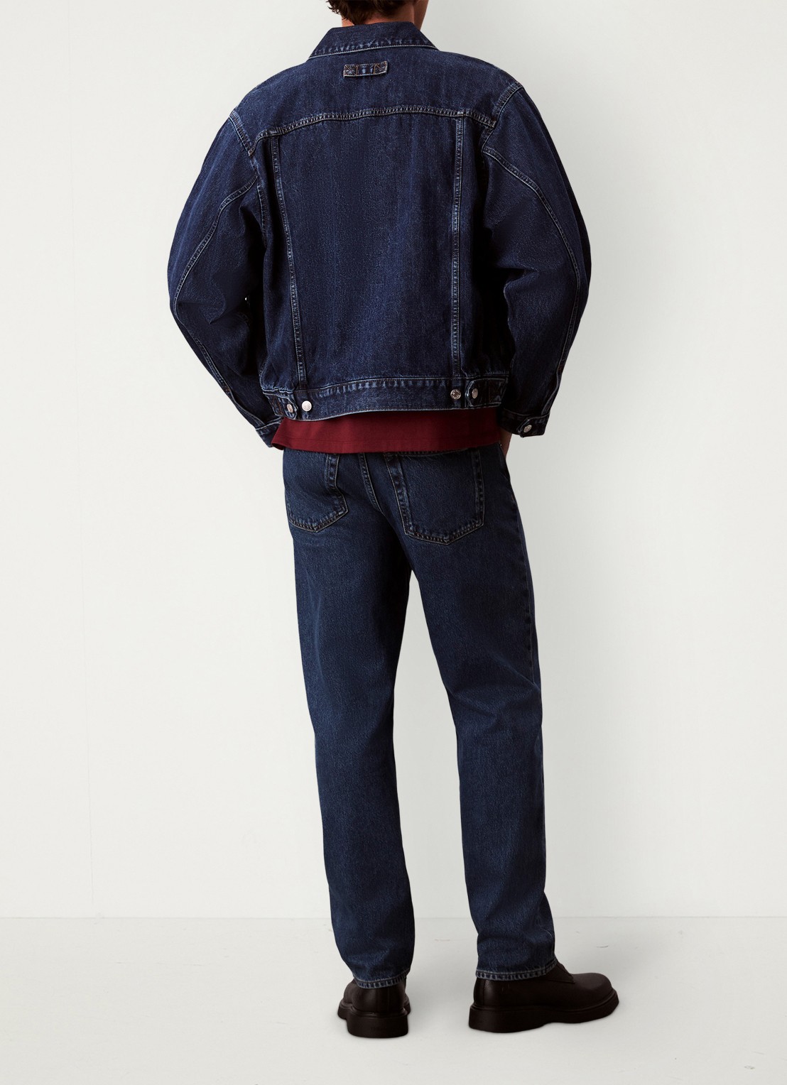 Calvin Klein Straight leg jeans met steekzakken - achterkant 6 denim