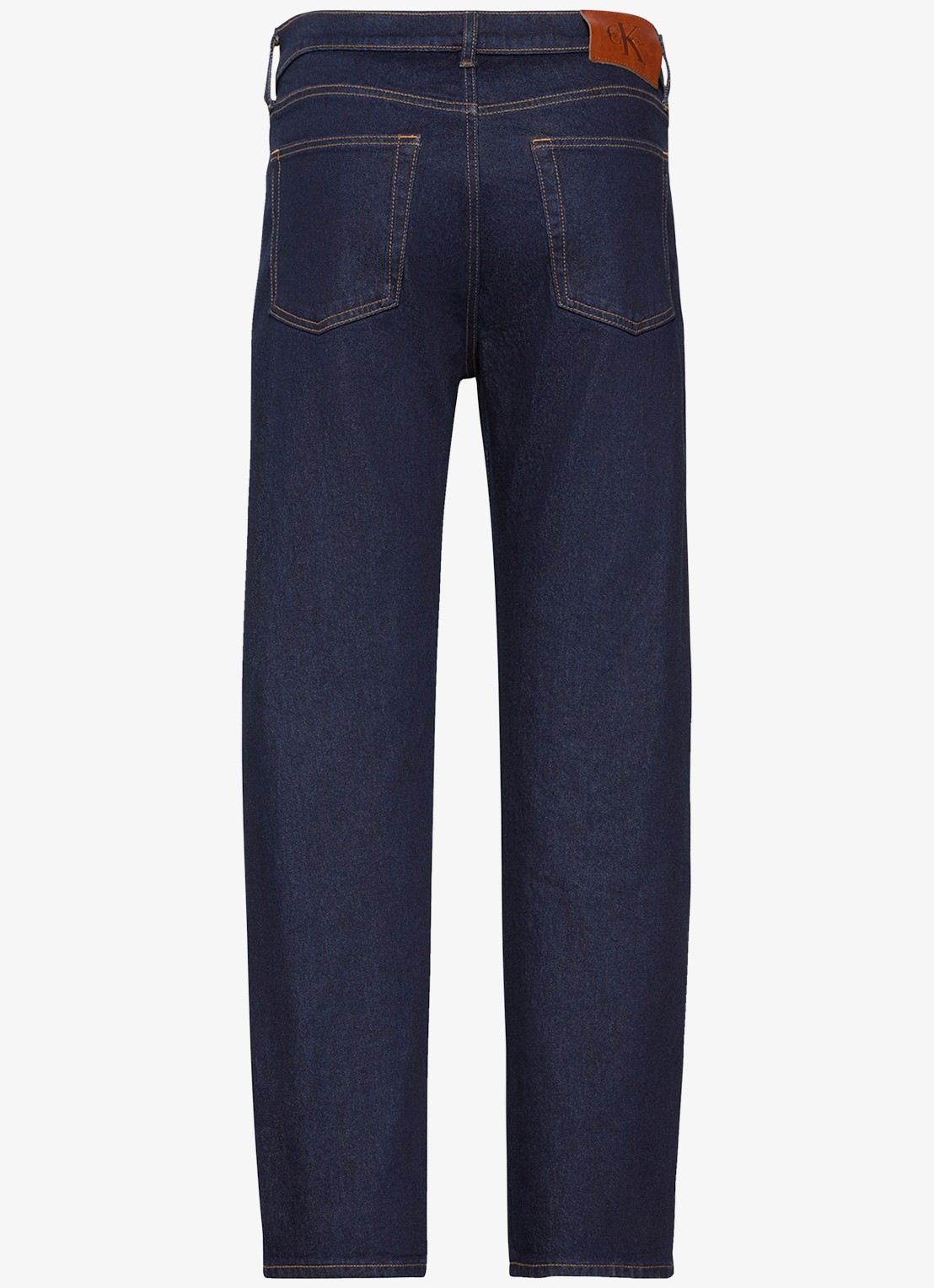 Calvin Klein Straight leg jeans met steekzakken - achterkant donkerblauw