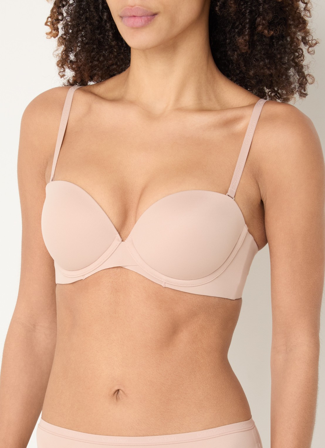 Calvin Klein Strapless Push Up bh met afneembare bandjes - detail 2 cedar-7ns