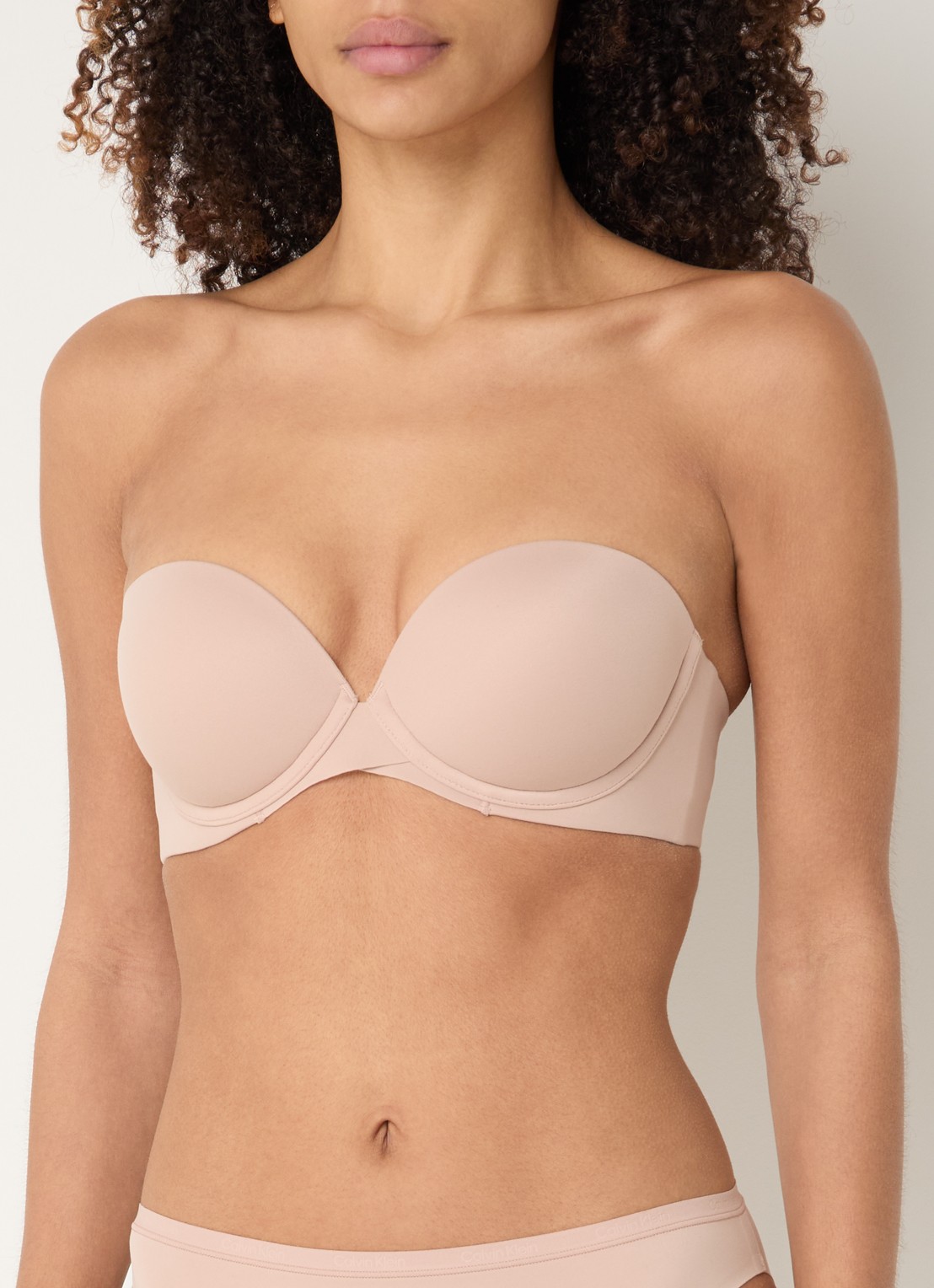 Calvin Klein Strapless Push Up bh met afneembare bandjes - detail 3 cedar-7ns