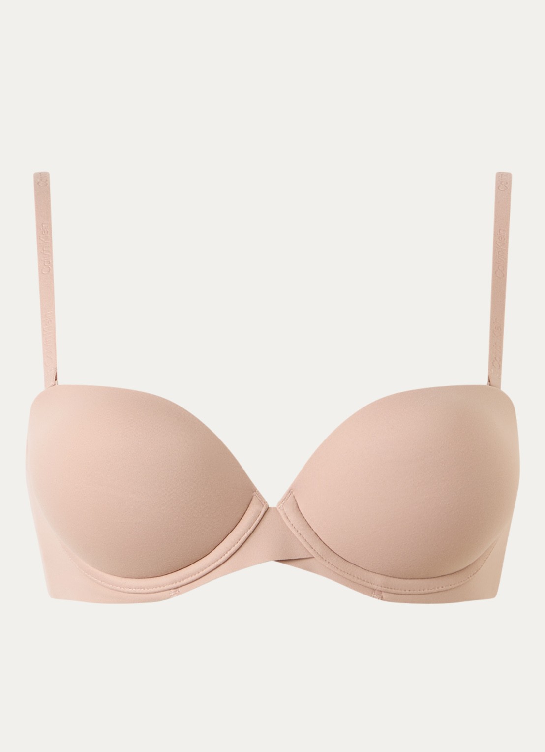 Calvin Klein Strapless Push Up bh met afneembare bandjes - voorkant 5 cedar-7ns