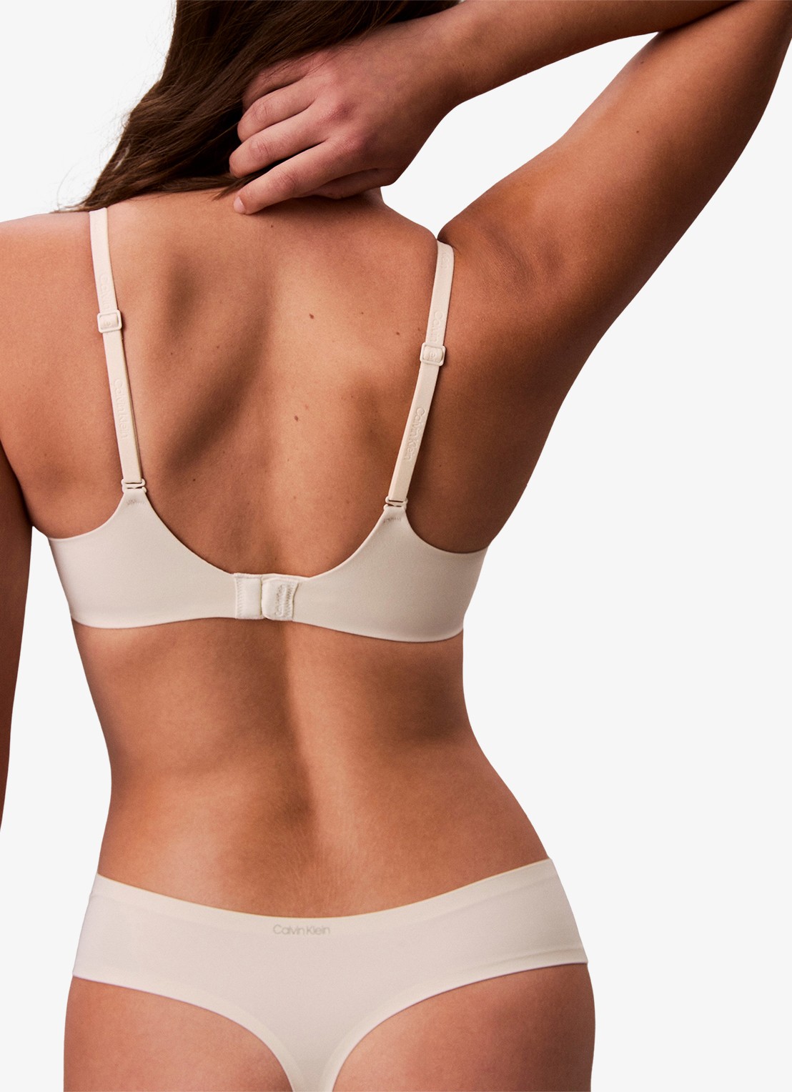 Calvin Klein String met details van kant - detail 6 gebroken wit