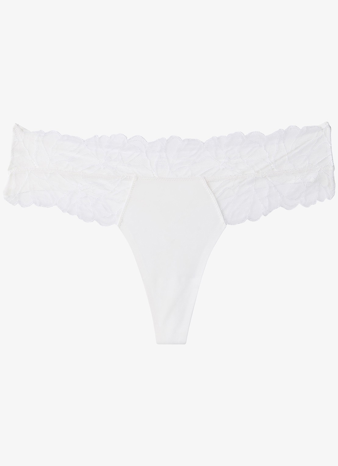 Calvin Klein String met details van kant - voorkant 5 wit