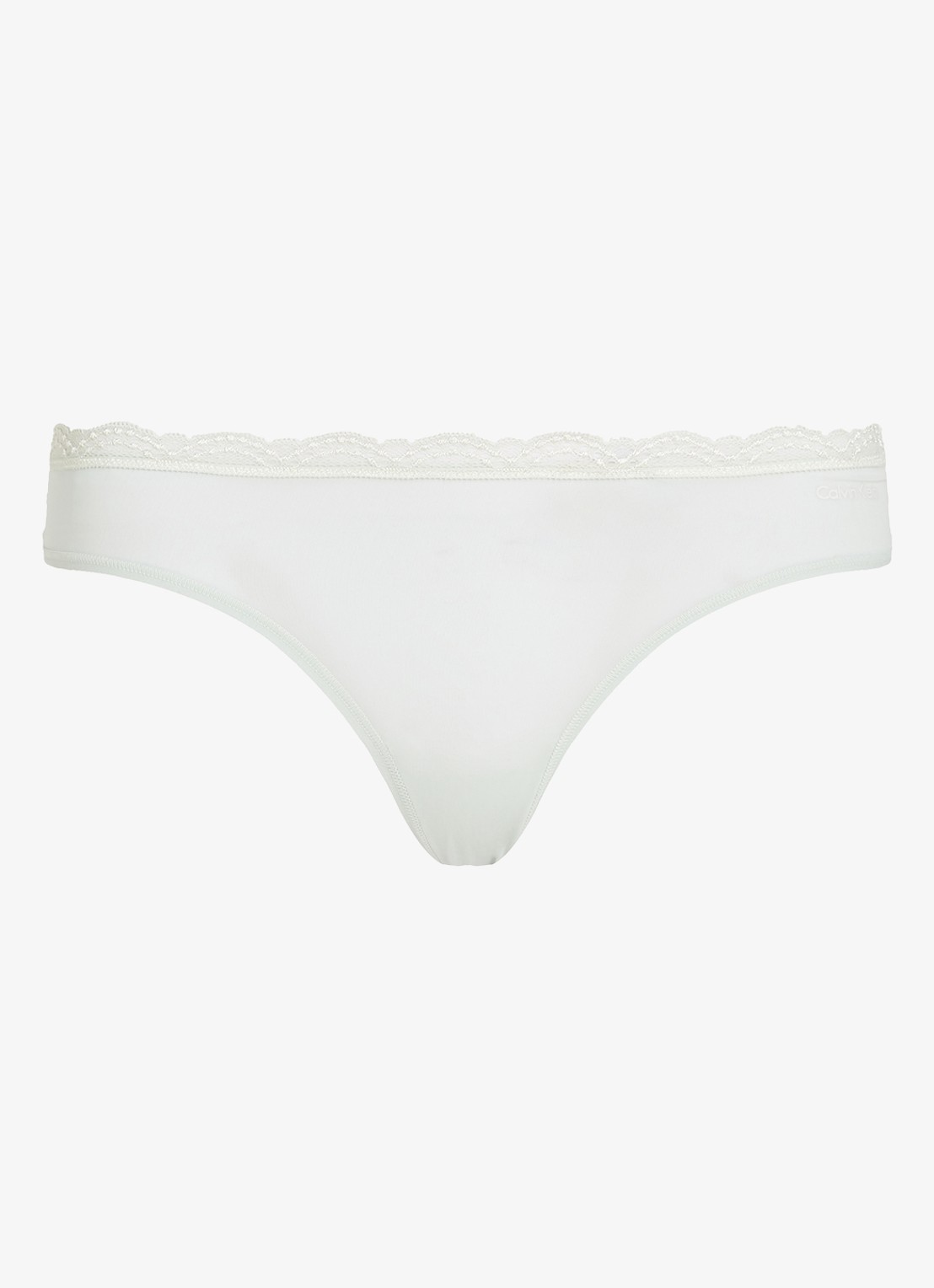 Calvin Klein String met kant - voorkant blauw