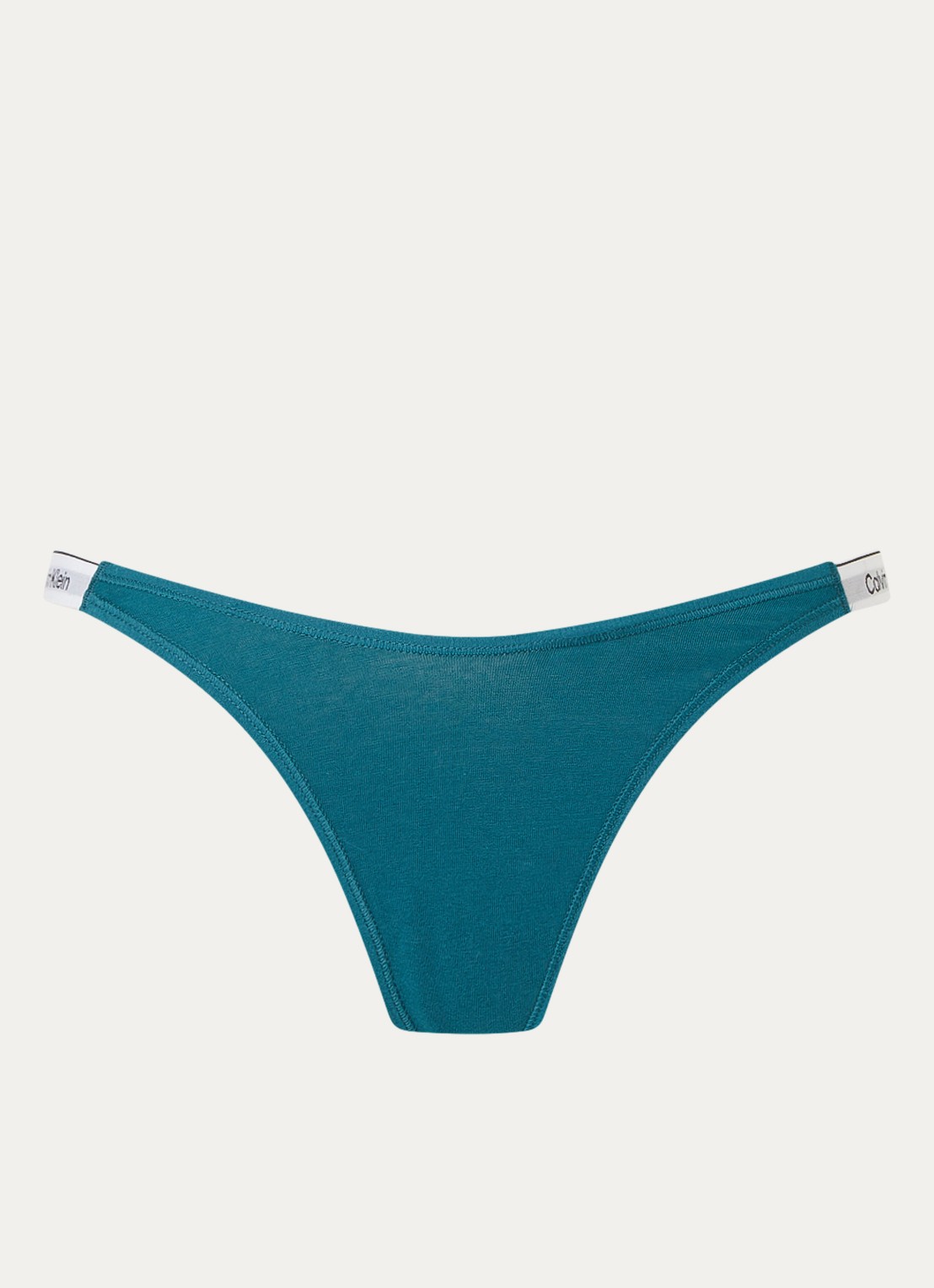 Calvin Klein String met logoband - voorkant zeegroen
