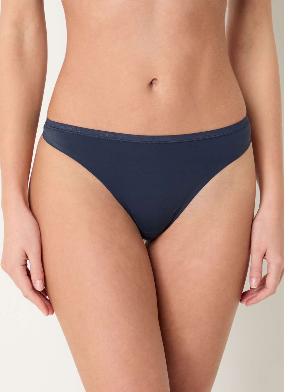 Calvin Klein String met logoband - detail 3 blauw